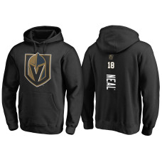 Vegas Golden Knights #18 James Neal Black Name And Number Pullover Hoodie