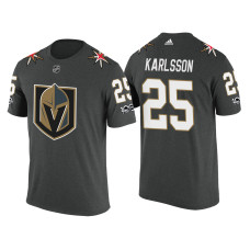 Vegas Golden Knights #25 William Karlsson Steel-Grey 2018 New Season T-shirt