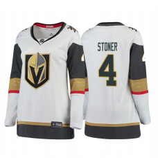 Women's Vegas Golden Knights #4 Clayton Stoner Breakaway White Away Jersey