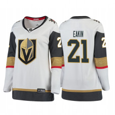 Women's Vegas Golden Knights #21 Cody Eakin Breakaway White Away Jersey