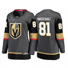 Women's Vegas Golden Knights #81 Jonathan Marchessault 2018 Stanley Cup Final Bound Breakaway Home Jersey Grey