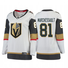 Women's Vegas Golden Knights #81 Jonathan Marchessault Breakaway White Away Jersey