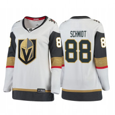 Women's Vegas Golden Knights #88 Nate Schmidt Breakaway White Away Jersey