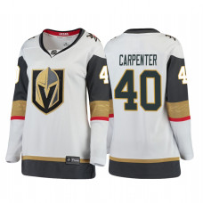 Women's Vegas Golden Knights #40 Ryan Carpenter Breakaway White Away Jersey
