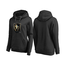 Women's Vegas Golden Knights Black Midnight Mascot Team Pullover Hoodie
