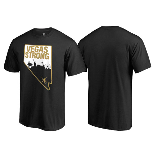 Youth Vegas Golden Knights Black Strong T-Shirt Youth Vegas Golden Knights Black Strong T-Shirt