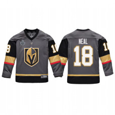 Youth Vegas Golden Knights #18 James Neal Replica Player Stanley Cup Final 2018 Jersey Gray