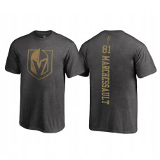 Youth Vegas Golden Knights #81 Jonathan Marchessault Fanatics Branded 2018 Name and Number Backer Heathered Gray T-Shirt
