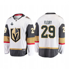 Youth Vegas Golden Knights #29 Marc-Andre Fleury 2018 Stanley Cup Final Breakaway Road White Jersey
