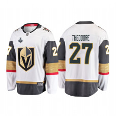 Youth Vegas Golden Knights #27 Shea Theodore 2018 Stanley Cup Final Breakaway Road White Jersey