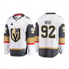 Youth Vegas Golden Knights #92 Tomas Nosek 2018 Stanley Cup Final Breakaway Road White Jersey