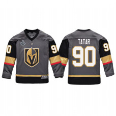 Youth Vegas Golden Knights #90 Tomas Tatar Replica Player 2018 Stanley Cup Final Jersey Gray
